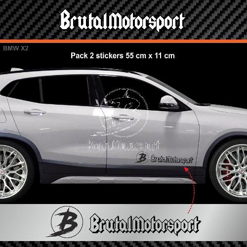 2 sticker BRUTALMOTORSPORT BMW 55 cm BMW