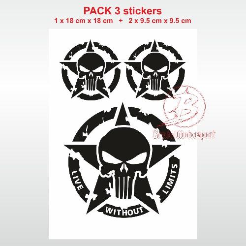 1 sticker pack LIVE WITHOUT LIMITS BRUTAL MOTORSPORT