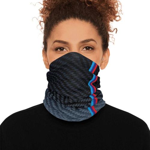 CARBON LOOK snood with M-color stripes BRUTAL MOTORSPORT