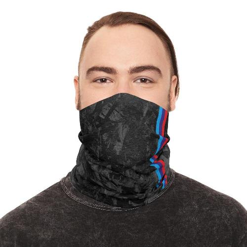CARBON FORGED snood with M-color stripes BRUTAL MOTORSPORT